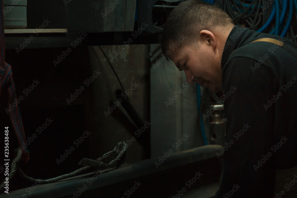 Portrait of a locksmith in the workplace Portrait of a locksmith in the workplace