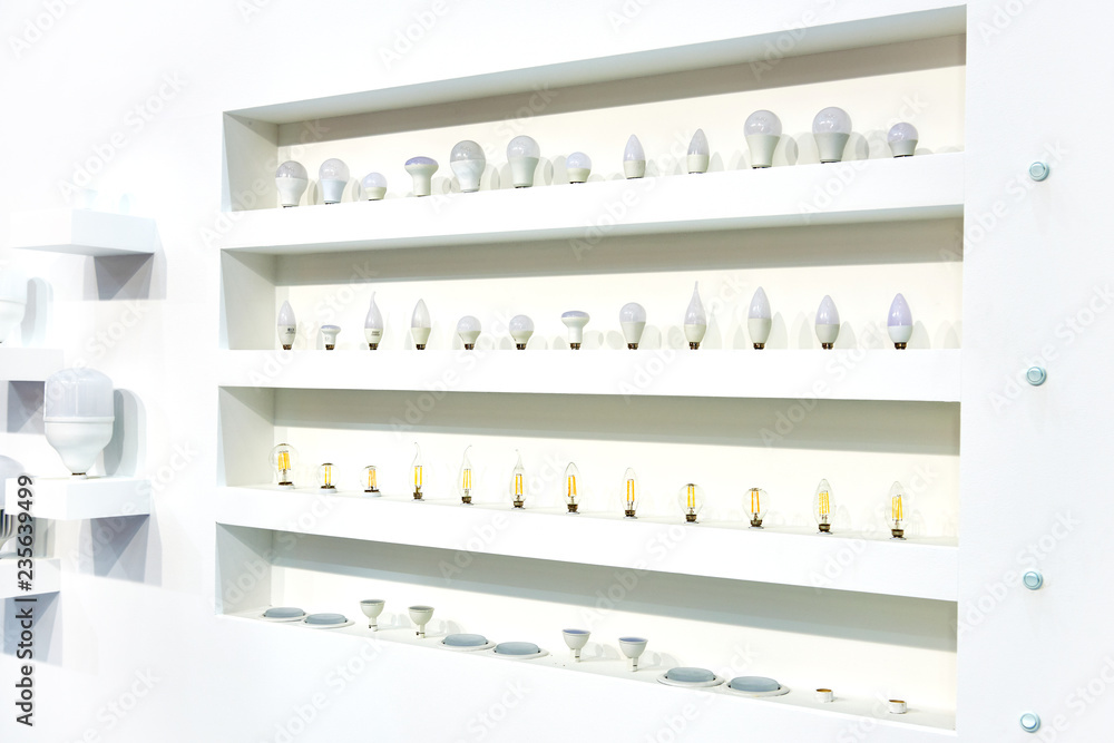 LED lamps in store LED lamps in store