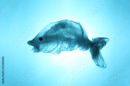 Photography Plastic bags and garbage in the sea and ocean