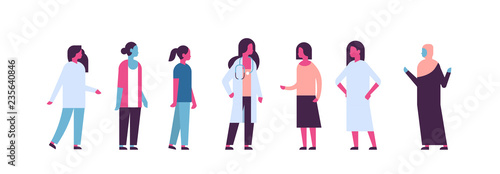 Breast cancer day mix race female doctor