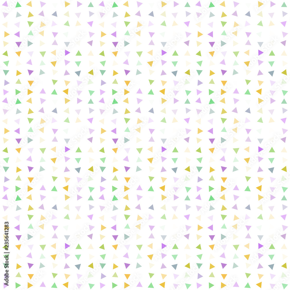 Abstract seamless pattern background with multi-colored varied triangles.