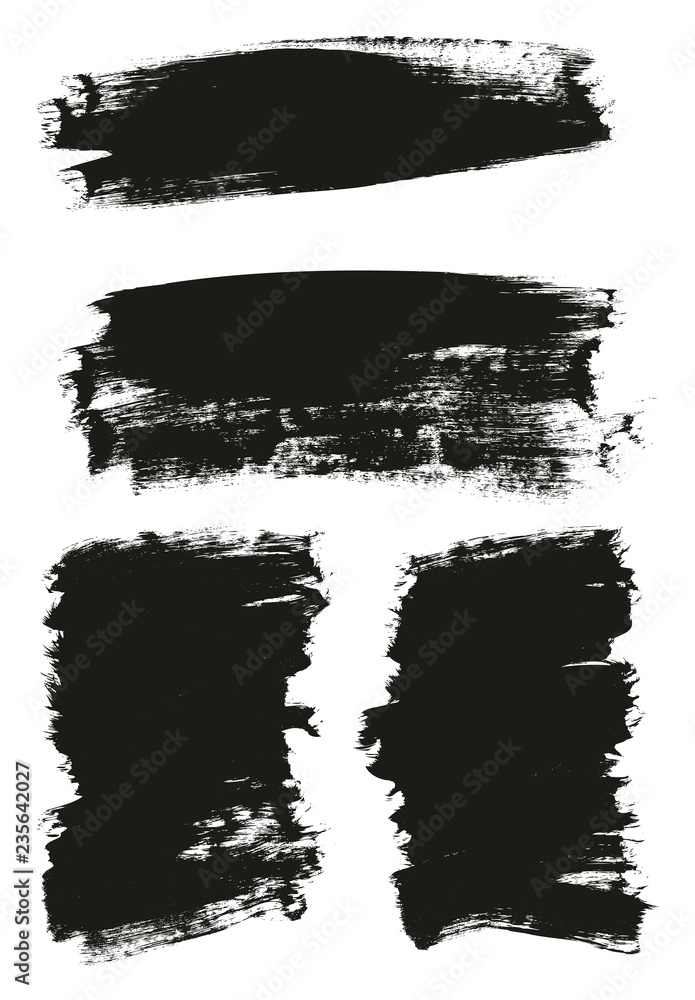 Calligraphy Paint Brush Background Mix High Detail Abstract Vector Background Set 152