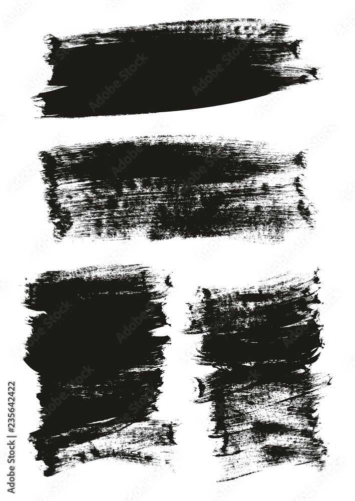 Calligraphy Paint Brush Background Mix High Detail Abstract Vector Background Set 146