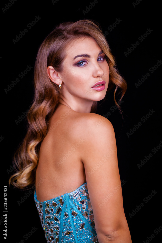 Naklejka premium Beautiful young blonde woman
