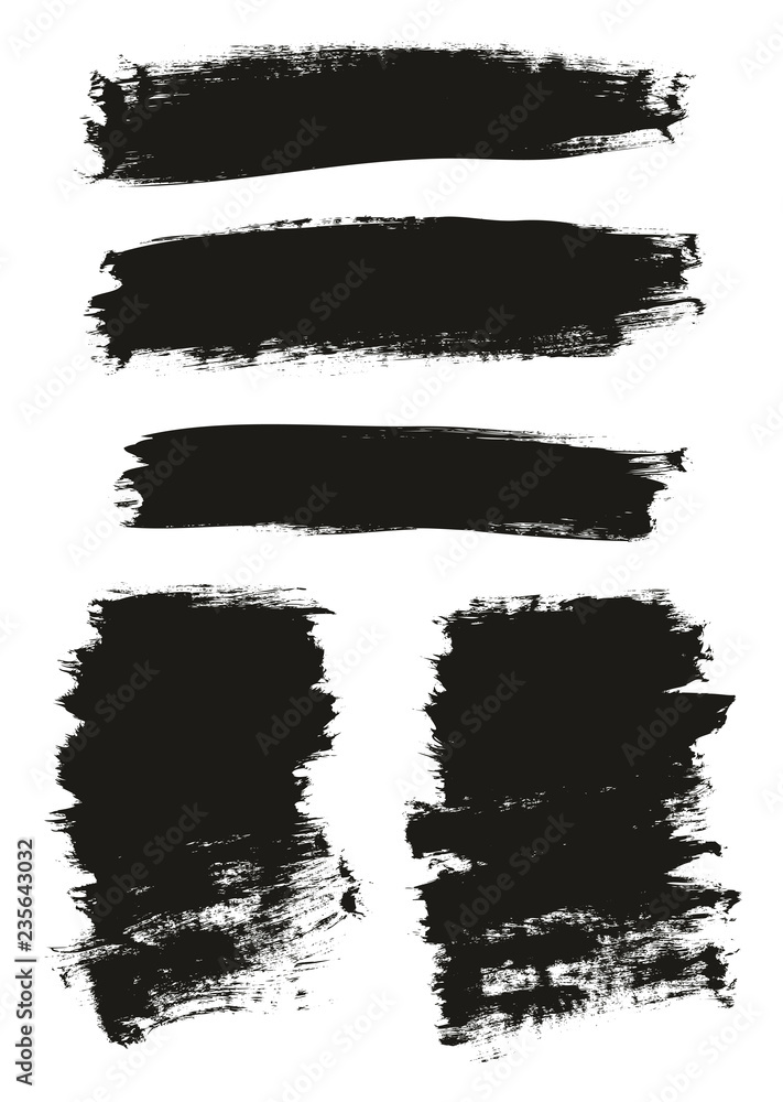 Calligraphy Paint Brush Background Mix High Detail Abstract Vector Background Set 132
