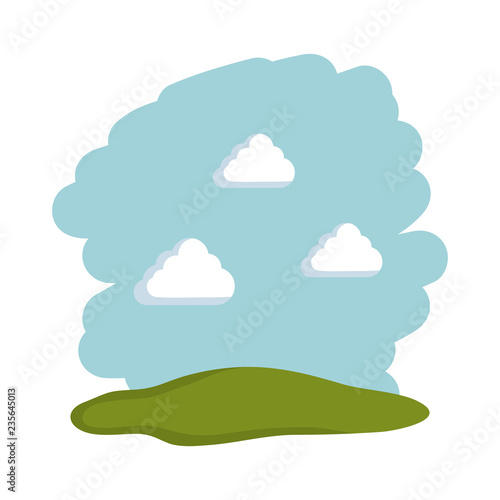 park landscape scene icon