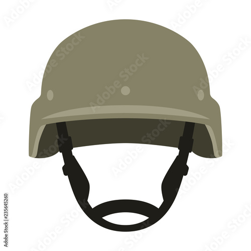 military helmet, vector illustration , flat style