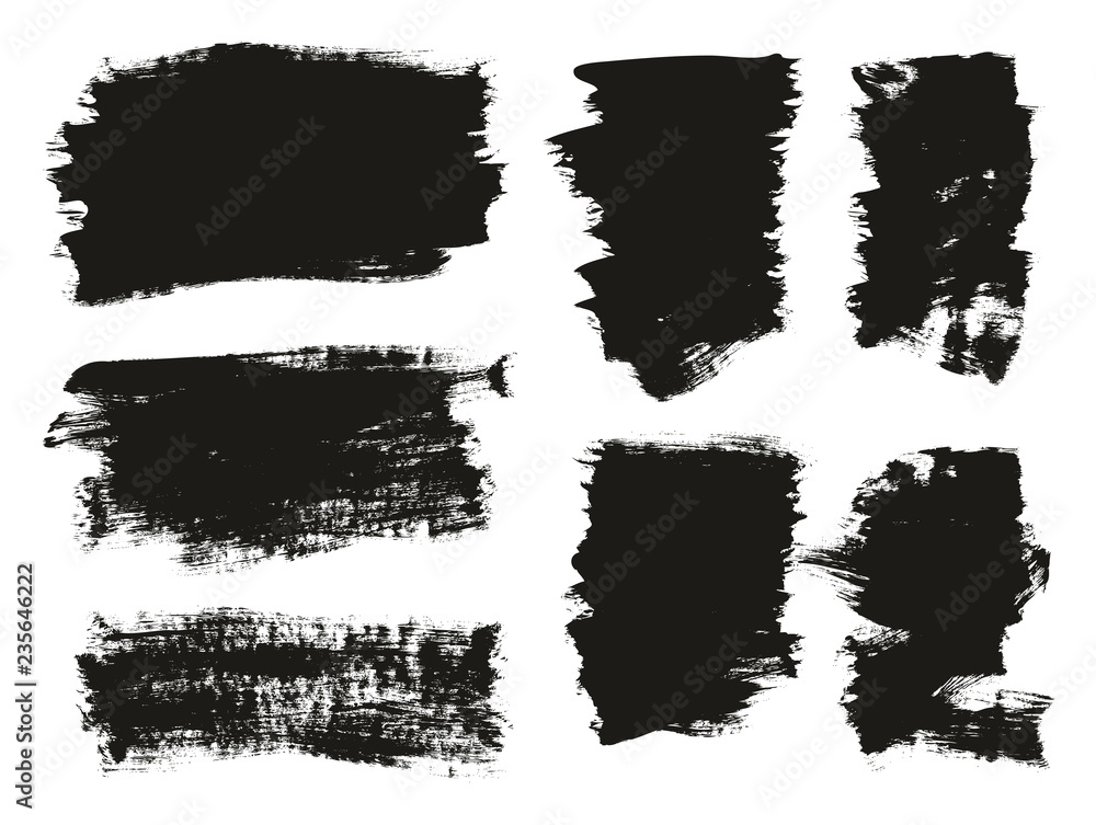 Calligraphy Paint Brush Background Mix High Detail Abstract Vector Background Set 79