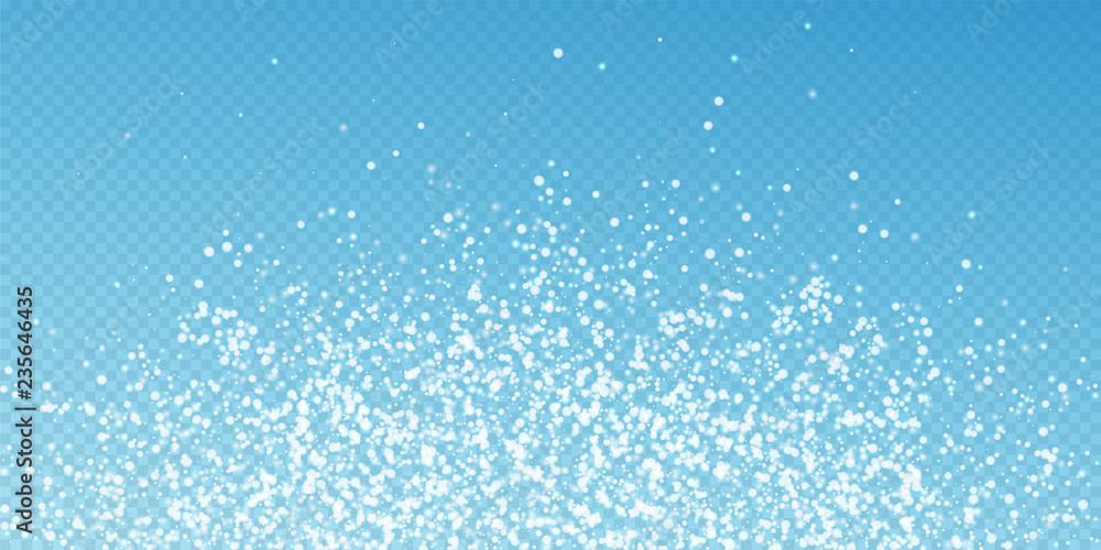 Fototapeta premium Amazing falling snow Christmas background. Subtle 