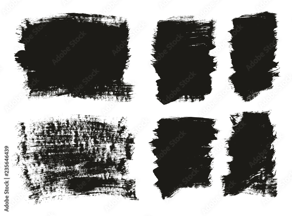 Calligraphy Paint Brush Background Mix High Detail Abstract Vector Background Set 72