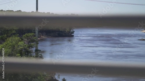 driving over bridge