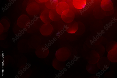 red shiny bokeh background. festival celebration background concept.