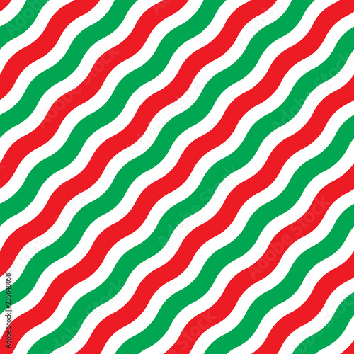 Seamless wavy line Christmas wrapping paper pattern