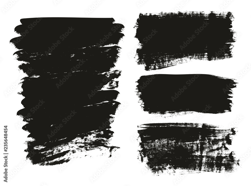 Calligraphy Paint Brush Background Mix High Detail Abstract Vector Background Set 35