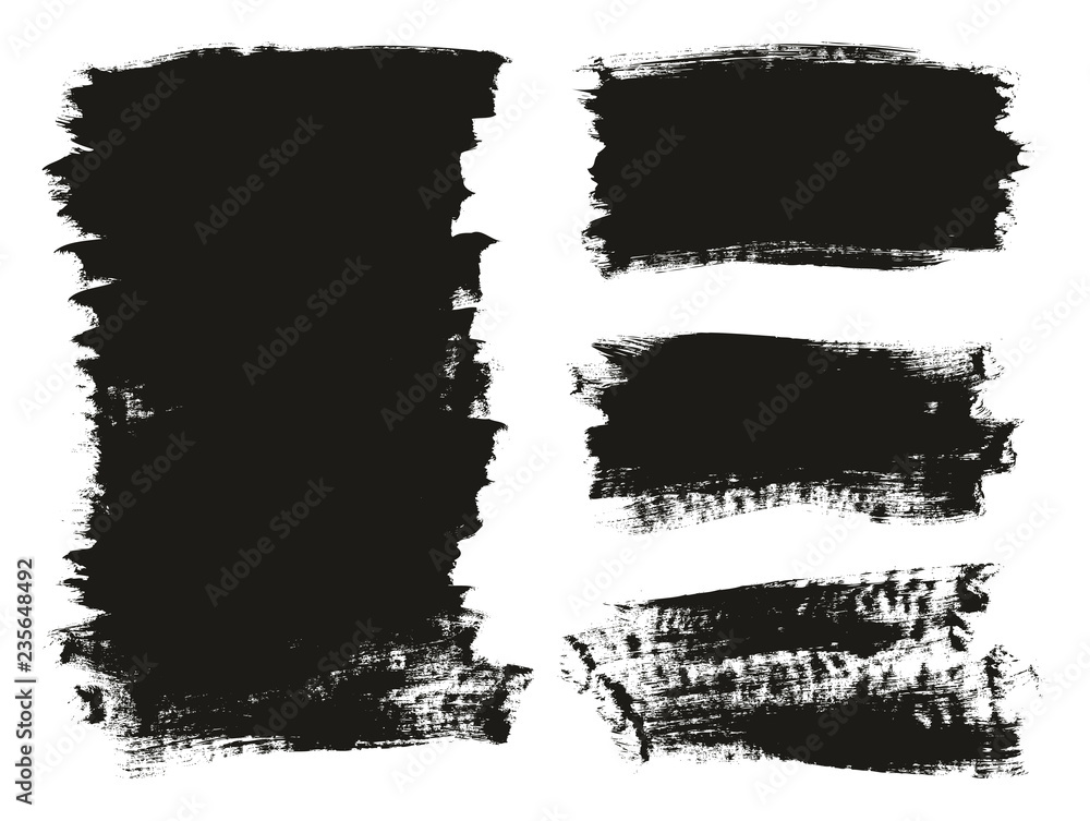 Calligraphy Paint Brush Background Mix High Detail Abstract Vector Background Set 34