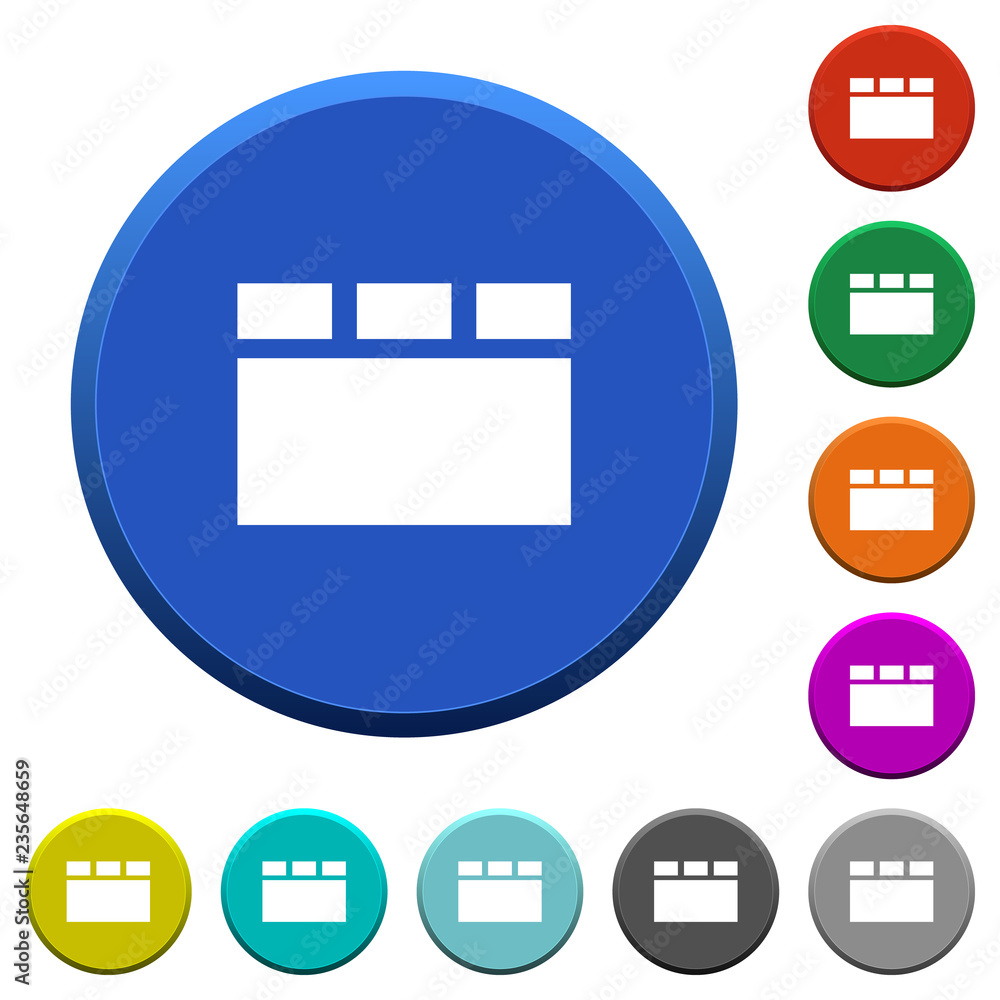 Horizontal tabbed layout beveled buttons Horizontal tabbed layout beveled buttons