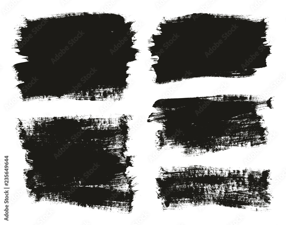 Calligraphy Paint Brush Background Mix High Detail Abstract Vector Background Set 15