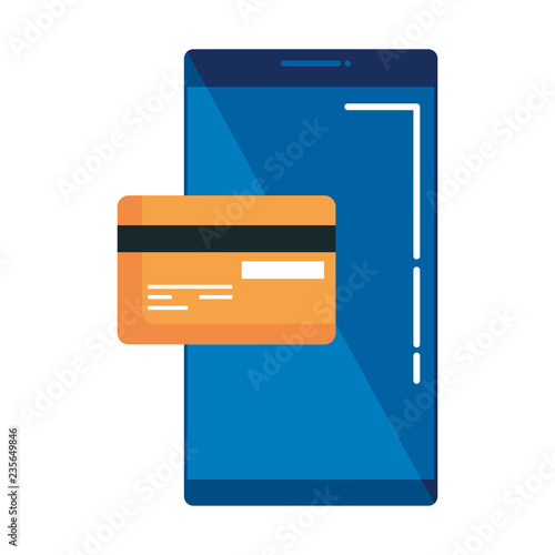 smartphone with credit card