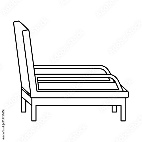 psychiatrist chair isolated icon