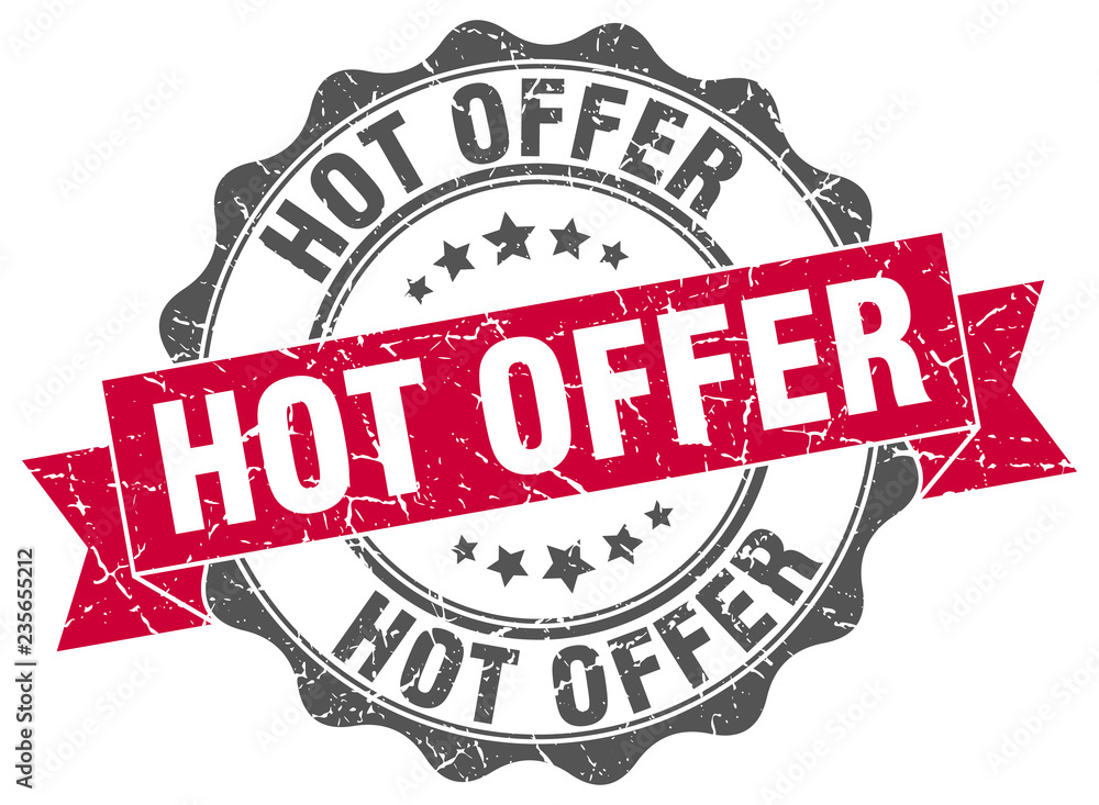 Obraz premium hot offer stamp. sign. seal