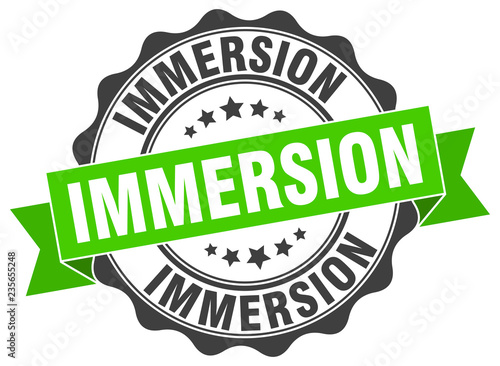 immersion stamp. sign. seal