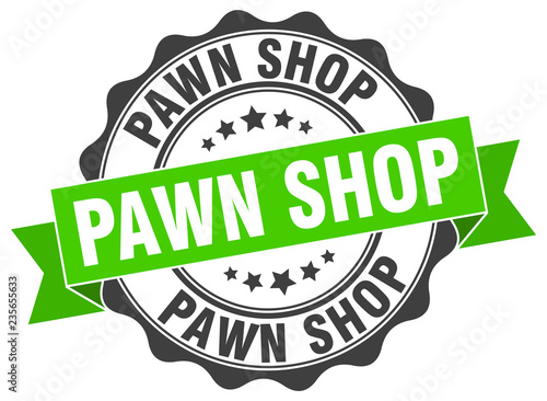 pawn shop stamp. sign. seal