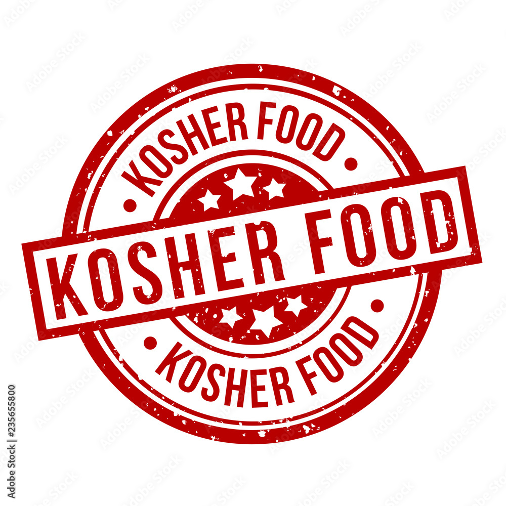 kosher food round red grunge stamp badge kosher food round red grunge stamp badge