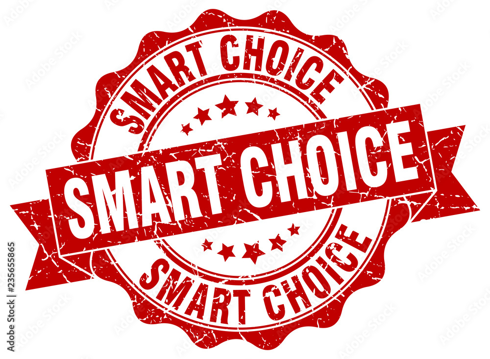 Obraz premium smart choice stamp. sign. seal