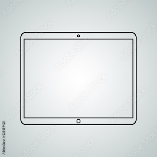 tablet icon vector illustra...