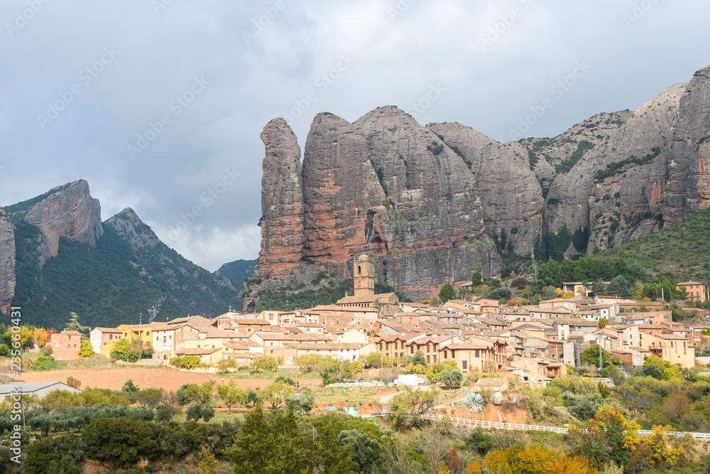 beautiful countryside town at huesca, Spain