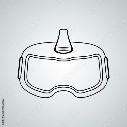 vr headset icon vector illu...