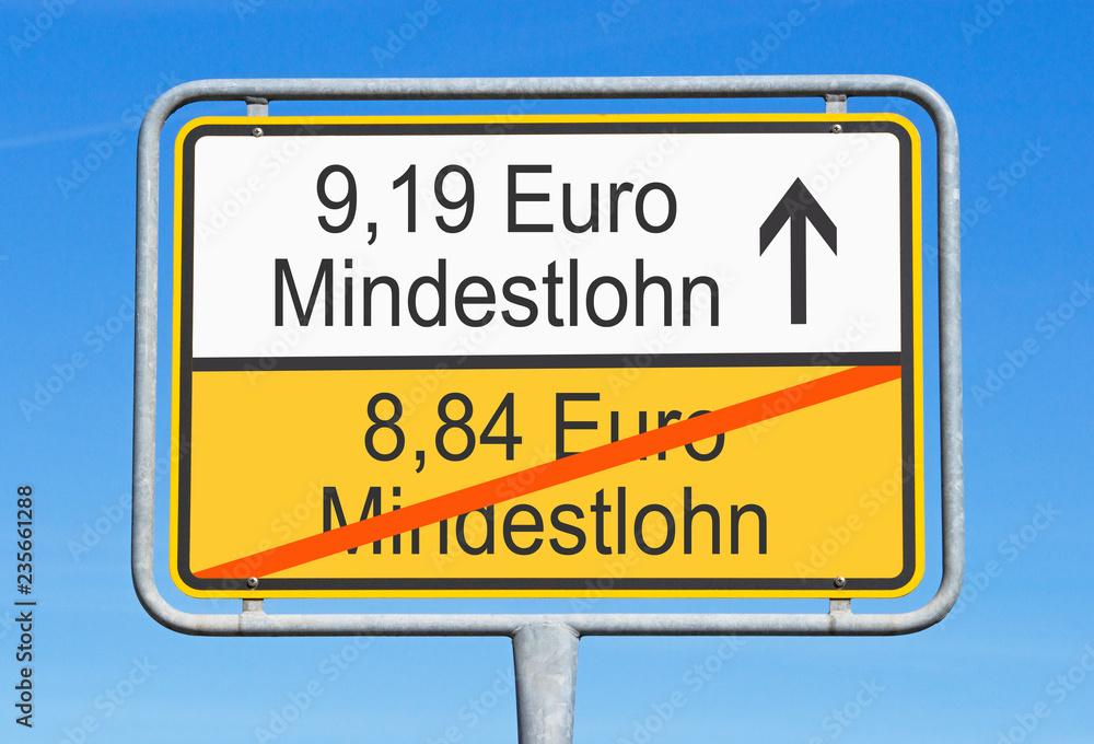 Mindestlohn und Mindestlohnerhöhung von 2018 auf 2019 Mindestlohn und Mindestlohnerhöhung von 2018 auf 2019