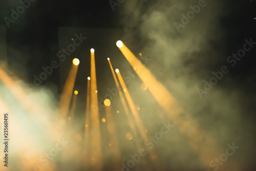 Warm stage lights smog photo