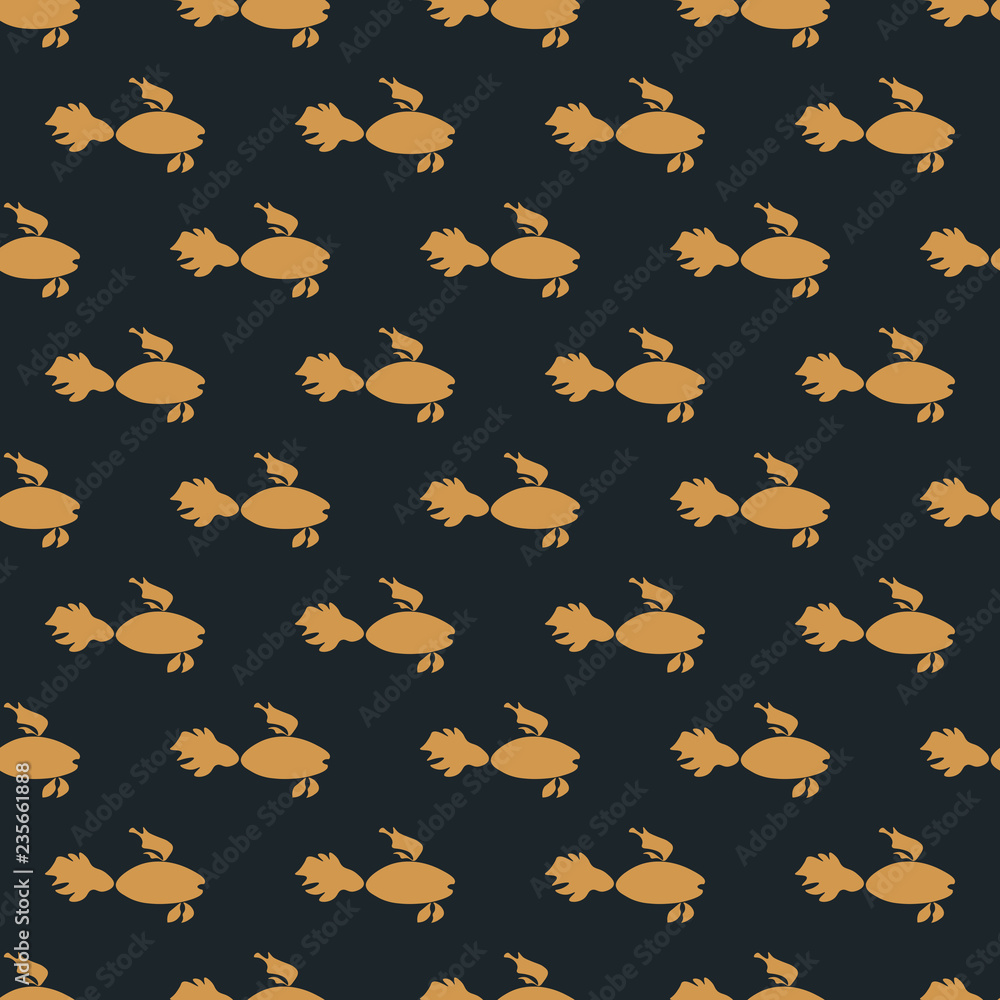 Seamless vector pattern. Fish Seamless vector pattern. Fish