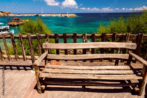 Bench on the Hersonissos waterfront