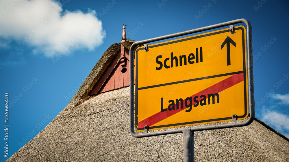 Fototapeta premium Schild 359 - Schnell