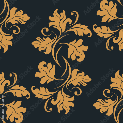 seamless abstract pattern with floral motive