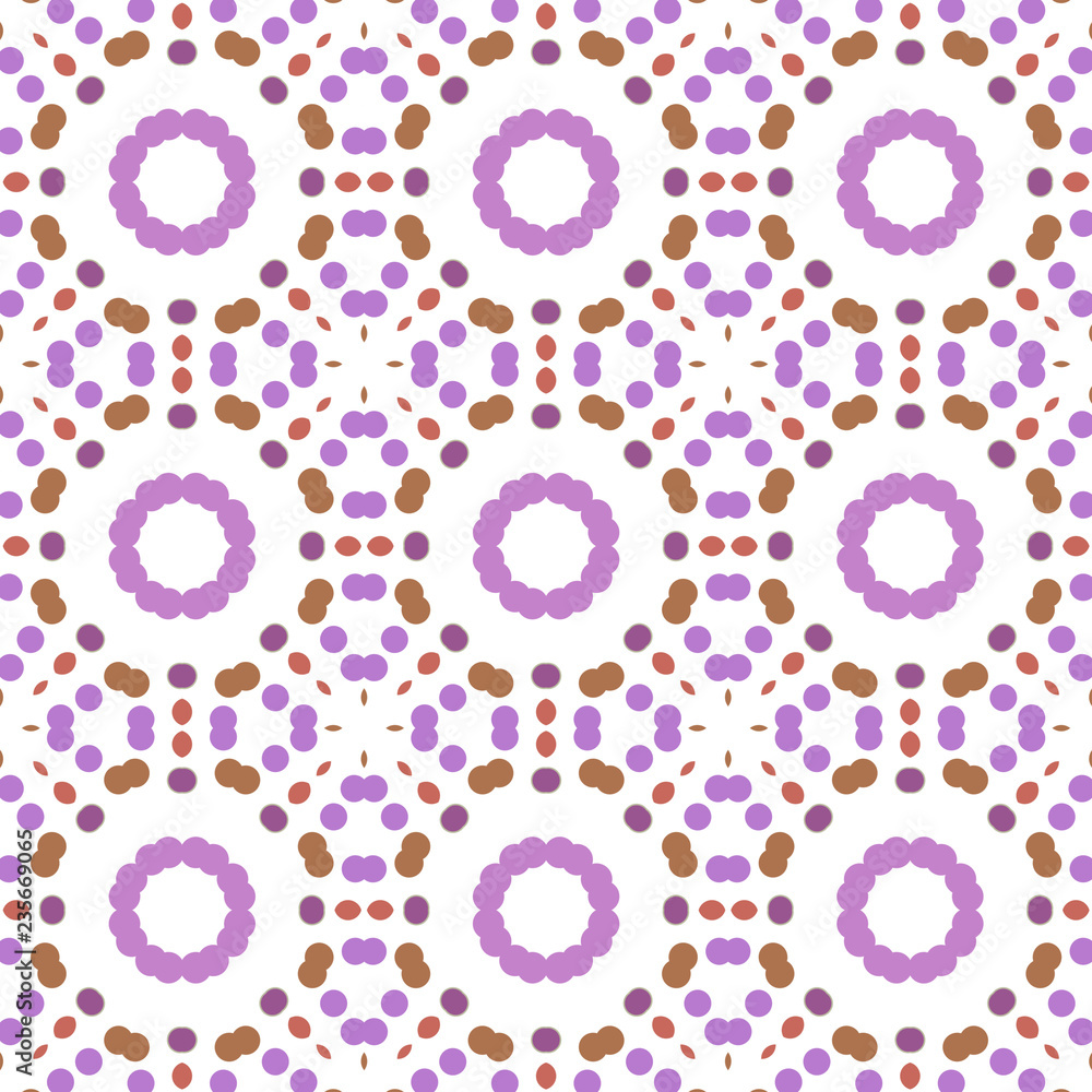 Fototapeta premium Seamless abstract pattern background with a variety of colored circles.