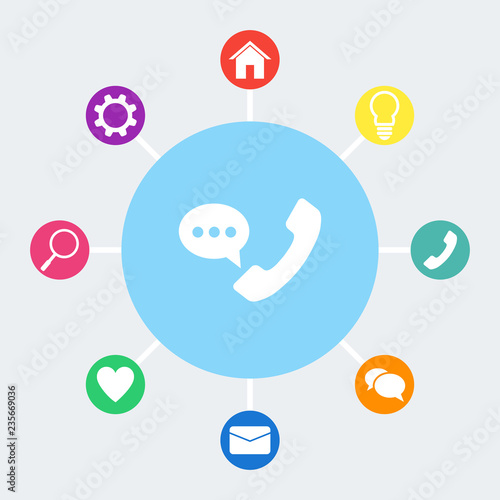 Telephone receiver vector icon.