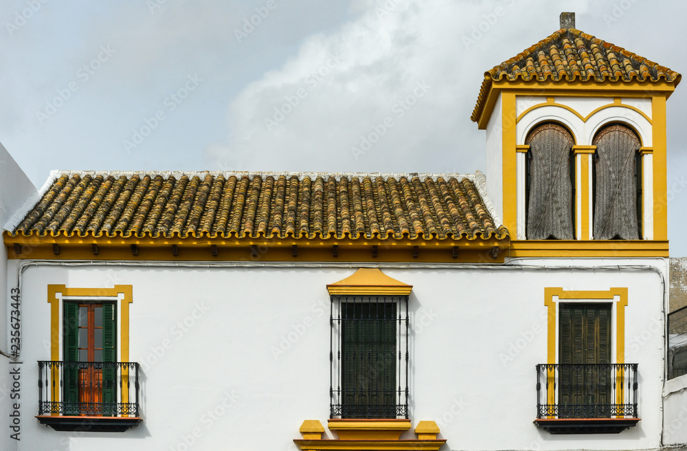 Arquitectura andaluza tradicional en Los Palacios, Andalucía, Sevilla Arquitectura andaluza tradicional en Los Palacios, Andalucía, Sevilla