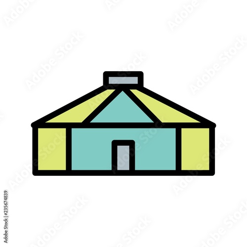 Yurt Vector Icon