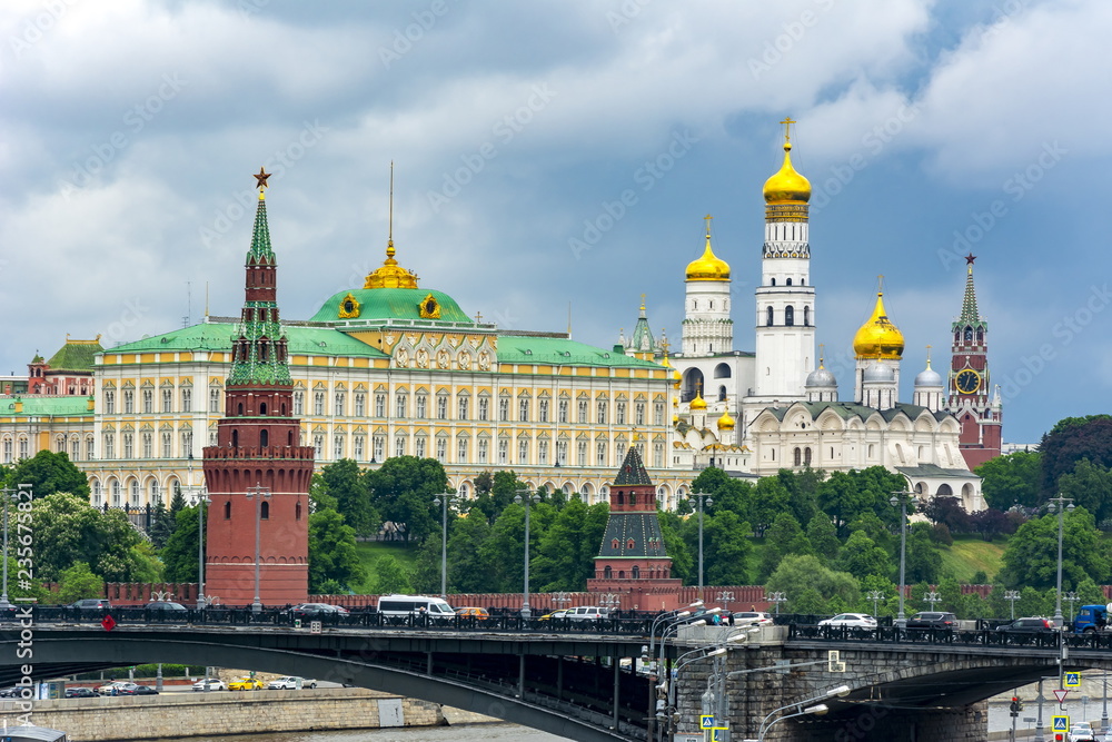 Moscow cityscape with Kremlin, Russia