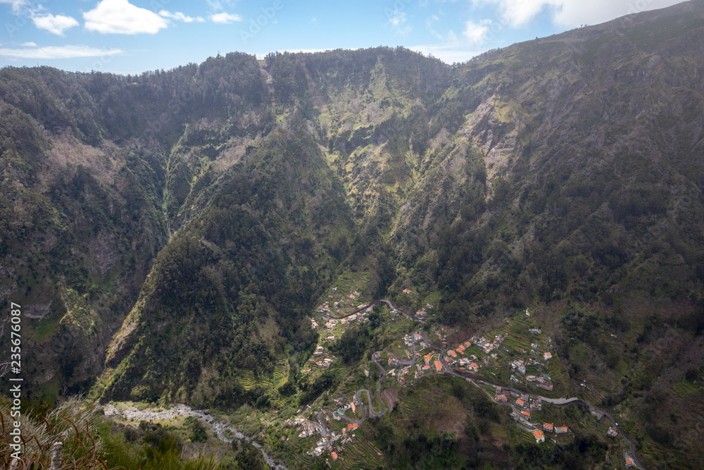 Valley of the Nuns, Curral das Freiras on Madeira Island, Portugal Valley of the Nuns, Curral das Freiras on Madeira Island, Portugal