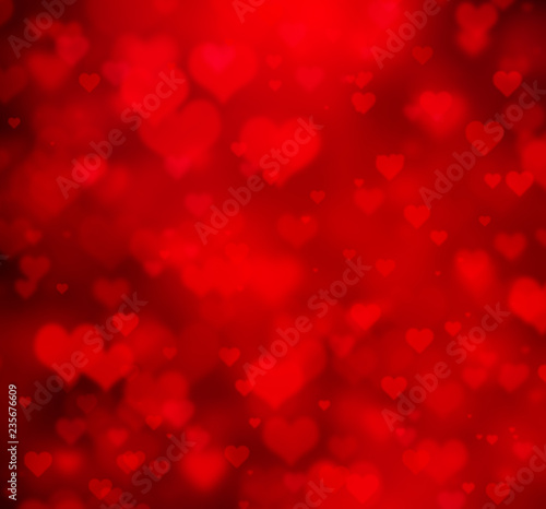 Red Heart Valentines Day Background