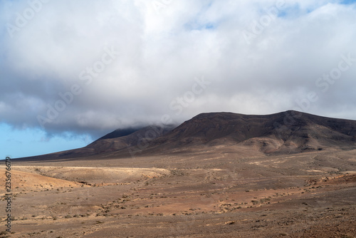 Volcanic landscape, Hacha Grande, Lanzarote Island, Canary Islands, Spain