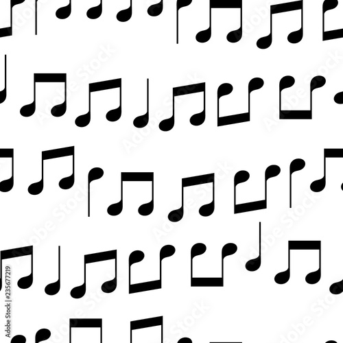 Simple music notes in black...