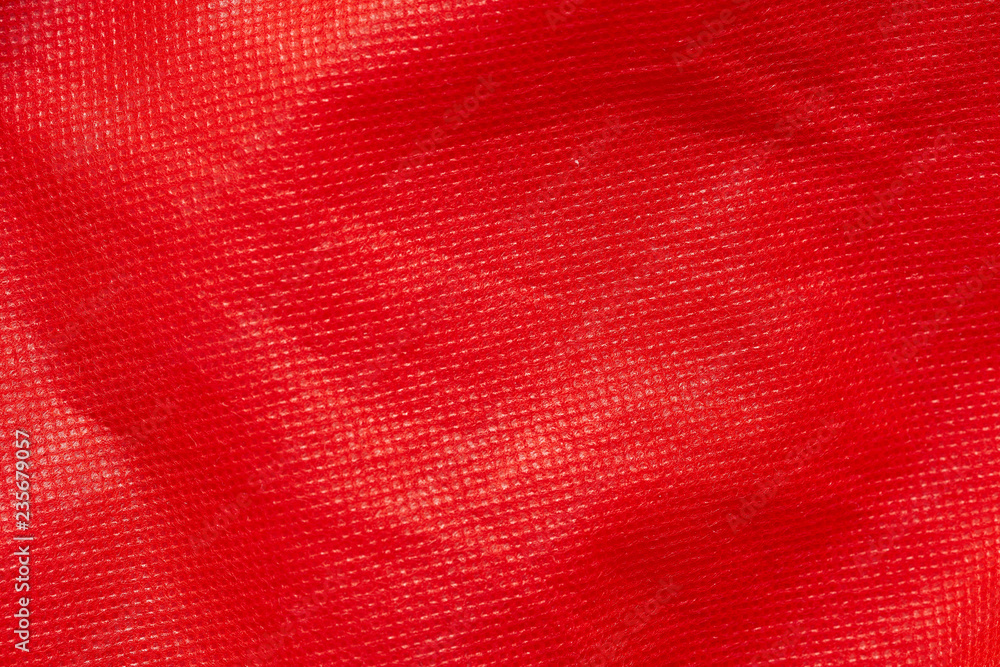 Red non woven fabric texture background Red non woven fabric texture background