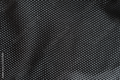 Macro photo of cordura fabric. Nylon material photo