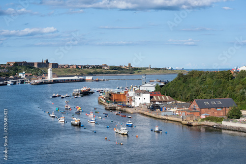Blick über den Fluss Tyne und North Shields