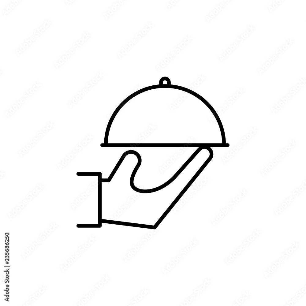 Fototapeta premium serve icon vector